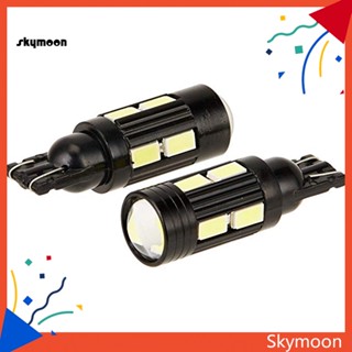 Skym* หลอดไฟโปรเจคเตอร์ LED T10 COB สําหรับติดป้ายทะเบียนรถยนต์ 2 ชิ้น