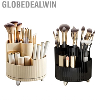 Globedealwin Makeup Brush Storage Organizer  Rotatable Durable Cosmetic Cup for Vanity Countertops