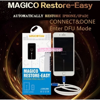 สายเคเบิ้ล Magico Restore-Easy Cable สําหรับ i,Phone Pad iP ฟื้นฟูอัตโนมัติ FU อัพเกรดหมายเลขซีเรียลตรวจสอบออนไลน์ คุณภาพดีที่สุด