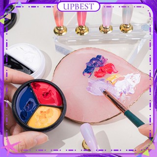 ♕ Mobray Tri-primary Colour Solid State Nail Polish Gel Palette Nude Color High Saturation Canned Phototherapy Glue Nail For Nail Shop 6 Designs UPBEST