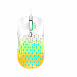 MOUSE AULA S11PRO WHITE/YELLOW