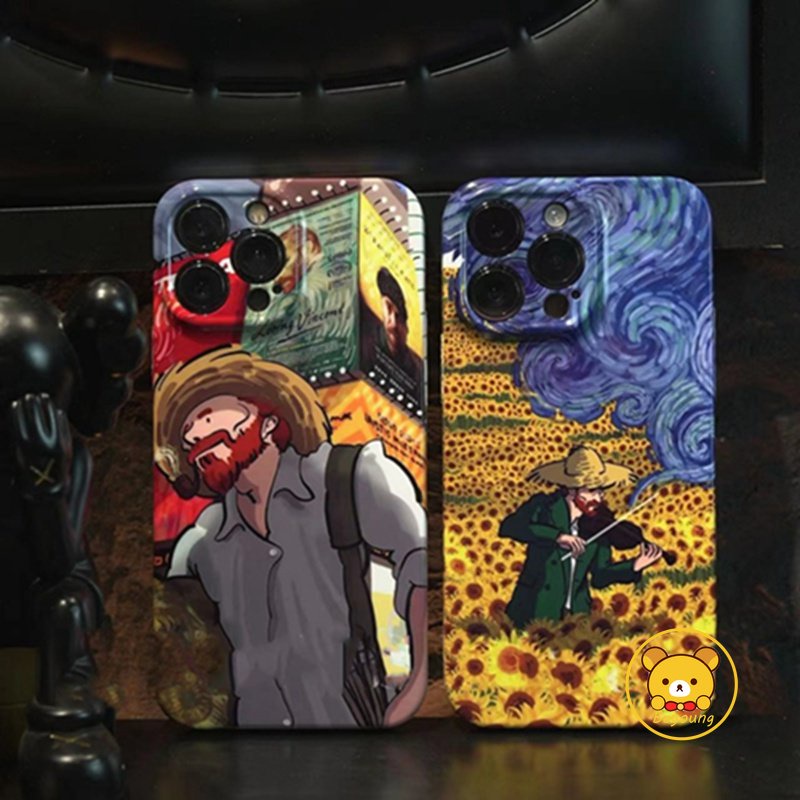 เคสโทรศัพท์มือถือแบบแข็ง ลายดอกทานตะวัน แวนโก๊ะ สําหรับ iPhone 14 Plus 14 13 12 11 Pro Max XS Max XR X 8 7 Plus SE 2020