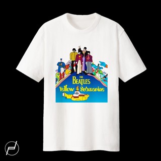 เสื้อยืดแขนสั้นXS - 5XL THE BEATLES BAND 100% COTTON T-SHIRT GILDAN UNISEX GRAPHIC PRINTEDS-5XL