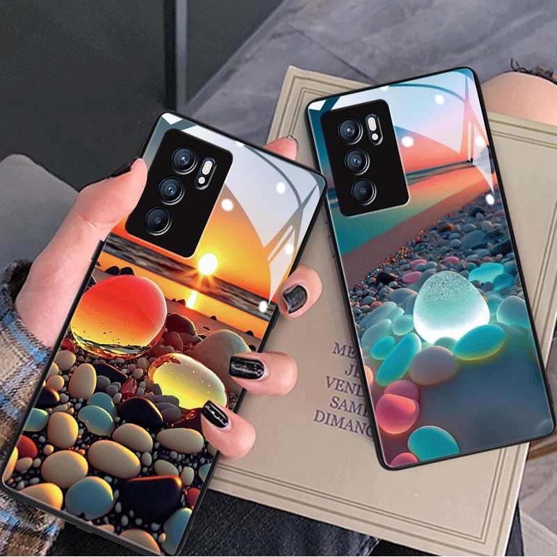Dmy เคสกระจกนิรภัย สําหรับ OPPO Reno 6 7 7z 8T 8 8Z 6Z 5 pro 4 3 2F 2 Z F9 F11 pro R9S Plus R15 R17 