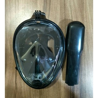 อุปกรณ์ว่ายน้ำ หน้ากากดำน้ำ Fullface snorkel mask size S/M สน็อกเกิ้ลดำน้ำแบบเต็มหน้าสำหรับผู้ใหญ่ ไม่ต้องคาบท่อ