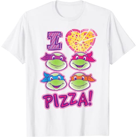 เสื้อยืดลําลอง แขนสั้น ลายนินจาเต่า I Love Pizza สําหรับเด็กผู้ชาย ผู้หญิง นําเข้า 1 2 3 4 5 6 7 8 9