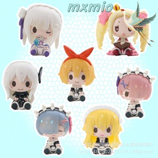 Mxmio ตุ๊กตาฟิกเกอร์ Emilia Rem Lam Action Figure 7 ชิ้น / ชุดสําหรับเด็ก