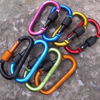 มีดพับ Carabiner อลูมิเนียม ใช้งานเอนกประสงค์ **กดเลือกสีได้**