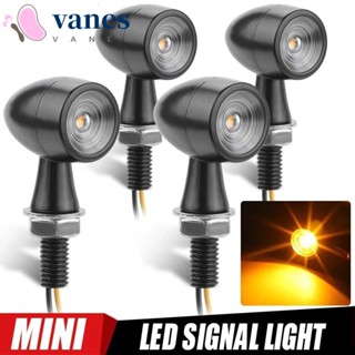 Vanes1 ไฟเลี้ยวอลูมิเนียม LED สีเหลืองอําพัน สําหรับรถจักรยานยนต์