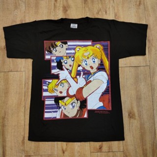 เสื้อแขนสั้น เสื้อไม่ต้องรีด เสื้อยืดแขนสั้น แขนสั้น SAILOR MOON 1999