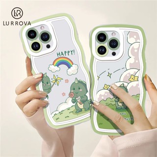 เคส OPPO A78 5G A17 A57 2022 4G A77 5G A77S A55 A17K A16 A15 A54 A12 A3S A5 A7 A5S A15S A31 A53 A9 2020 A96 A76 เคสซิลิโคนนิ่มลายการ์ตูนไดโนเสาร์น่ารัก