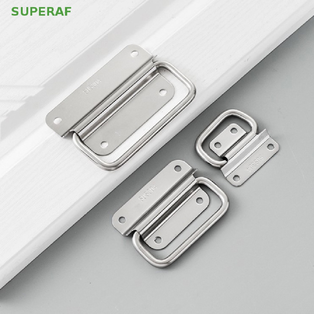 Superaf มือจับเฟอร์นิเจอร์ แบบสเตนเลส พับได้ ติดตั้งง่าย สําหรับตู้เสื้อผ้า ลิ้นชัก
