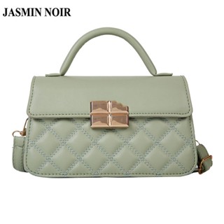 Jasmin NOIR กระเป๋าถือ กระเป๋าสะพายไหล่ ลายสก๊อต ขนาดเล็ก ลําลอง สําหรับสตรี