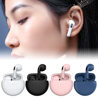 Tws Pro 6 หูฟังบลูทูธ พร้อมไมโครโฟนสเตอริโอ Hifi Earbuds