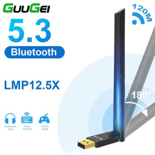 Guugei อะแดปเตอร์รับส่งสัญญาณเสียงบลูทูธ 5.3 USB 5.1 สําหรับเครื่องพิมพ์ ลําโพง เมาส์ คีย์บอร์ด ตัวรับส่งสัญญาณเสียง ไดรฟ์ฟรี