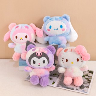 SANRIO ของเล่นตุ๊กตาฟิกเกอร์ อนิเมะ Kuromi Hello Kitty น่ารัก สีสันสดใส สําหรับตกแต่งห้อง วันหยุด