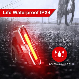 X-tiger ไฟท้ายจักรยาน LED IPX4 สว่างมาก 5 โหมด ชาร์จ USB กันน้ํา