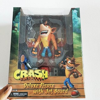 Neca โมเดลฟิกเกอร์ Game Crash Bandicoot Series Aku Aku Jet Board ของเล่นสําหรับเด็ก