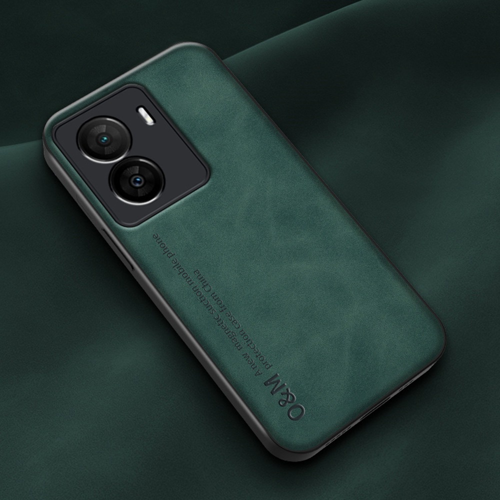 แฟชั่น Soft TPU ปลอกกันกระแทก Vivo IQOO Z7 5G ผิวรู้สึกหนัง PU ฝาหลังเคสป้องกันเต็มรูปแบบ
