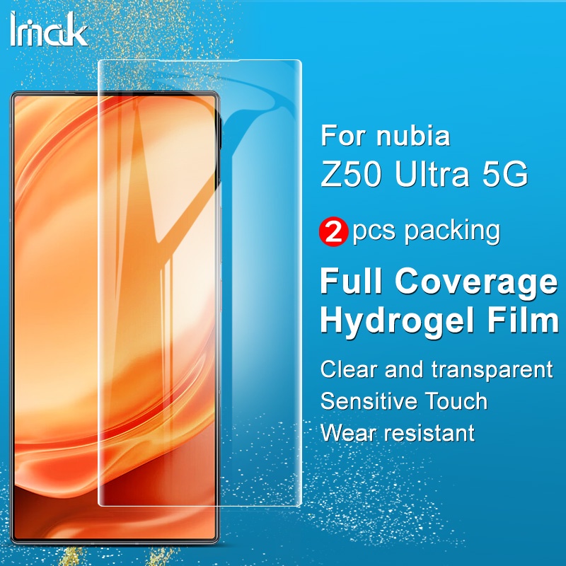 ของแท้ ฟิล์มไฮโดรเจลนิ่ม แบบใส กันรอยหน้าจอ สําหรับ Imak ZTE Nubia Z50 Ultra 5G