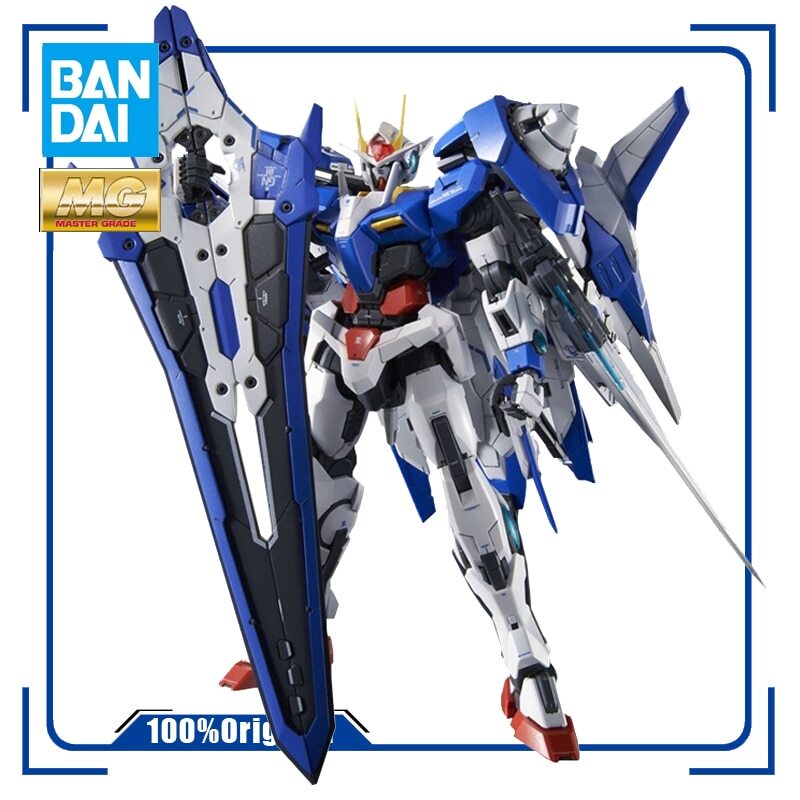 BANDAI MG 1/100 GN0000+GNR-010/XN 00 XN Raiser 00R GUNDAM Assembly Plastic Model Kit Action Toy Figu