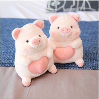 ของเล่นตุ๊กตาหมูสีชมพูน่ารัก ขนาด 20 ซม. สําหรับเด็ก และตกแต่งบ้าน