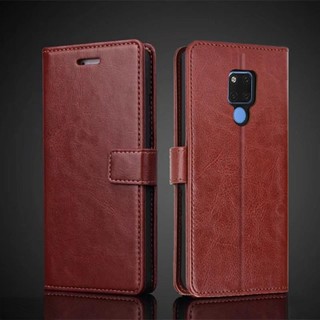 เคสโทรศัพท์มือถือหนัง Pu ฝาพับ พร้อมช่องใส่บัตร สไตล์เรโทร สําหรับ Huawei Mate 20X 5G