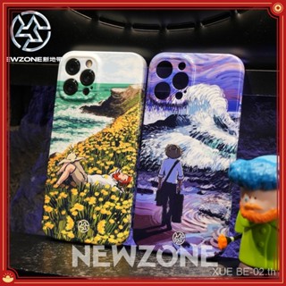 เคสโทรศัพท์มือถือแบบแข็ง กันกระแทก ลายภาพวาดสีน้ํามัน Van Gogh Watching the Sea สําหรับ iPhone 14 13 12 11 Pro Max XS XR X 7 8 Plus+SE 2020