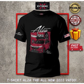 เสื้อยืด ALZA RED THE NEW GEAR UP 2022 VAT001 สีดํา