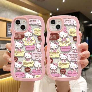 เคสโทรศัพท์มือถือแบบนิ่ม TPU ใส ลายคิตตี้ ตัวอักษรน่ารัก สําหรับ iPhone 6 Plus 6S Plus 7 Plus 8 Plus XR X XS XS Max 11 Pro Max