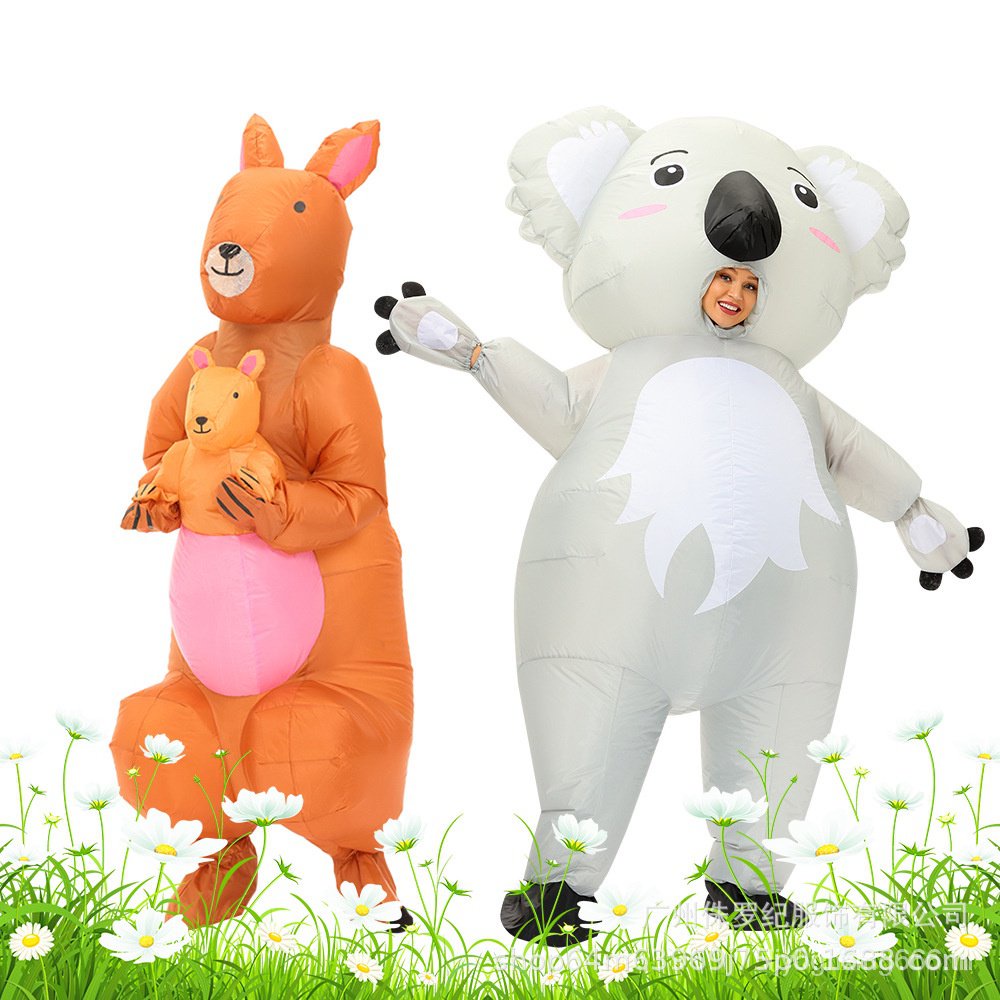 เครื่องแต่งกายคอสเพลย์ จิงโจ้ โคอาล่า แบบพองลม สไตล์ออสเตรเลีย สําหรับผู้ใหญ่ MVO2