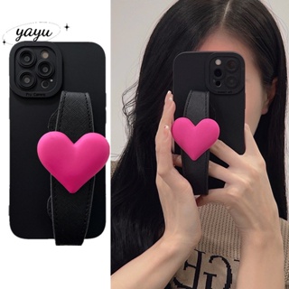 yayu เคสไอโฟน ลายหัวใจ สายรัดข้อมือ สําหรับ iphone 14 Plus 13 12 11 XR XSMAX 7 8 SE2020 ZDL0179