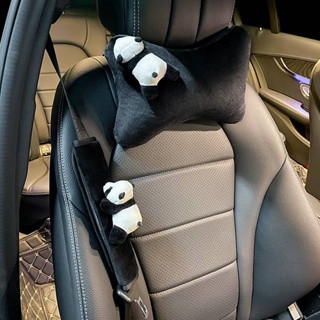 Automotive Headrest Winter Womens Cute Panda Decoration All Products Internet Celebrity Four Seasons Universal Plush Neck Pillow iWgg