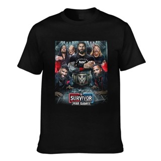 เสื้อยืด พิมพ์ลายกราฟฟิค Survivor Series War Games สําหรับผู้ชาย (2)