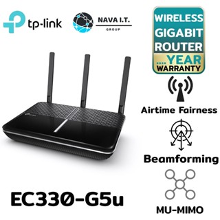 COINSคืน15%⚡FB9JMZV6⚡ TP-LINK EC330-G5U AC1900 WIRELESS DUAL BAND GIGABIT ROUTER