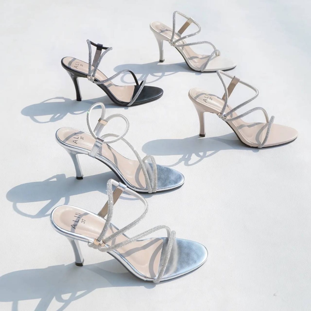 ฝีมือ​ไทยแท้ โดยช่างผู้ชำนาญ  Bikini **** รุ่น บิกินนี่ **_ALIN** รองเท้าส้นสูง 3.2นิ้ว ฝีมือ​ไทยแท้ โดยช่างผู้ชำนาญ