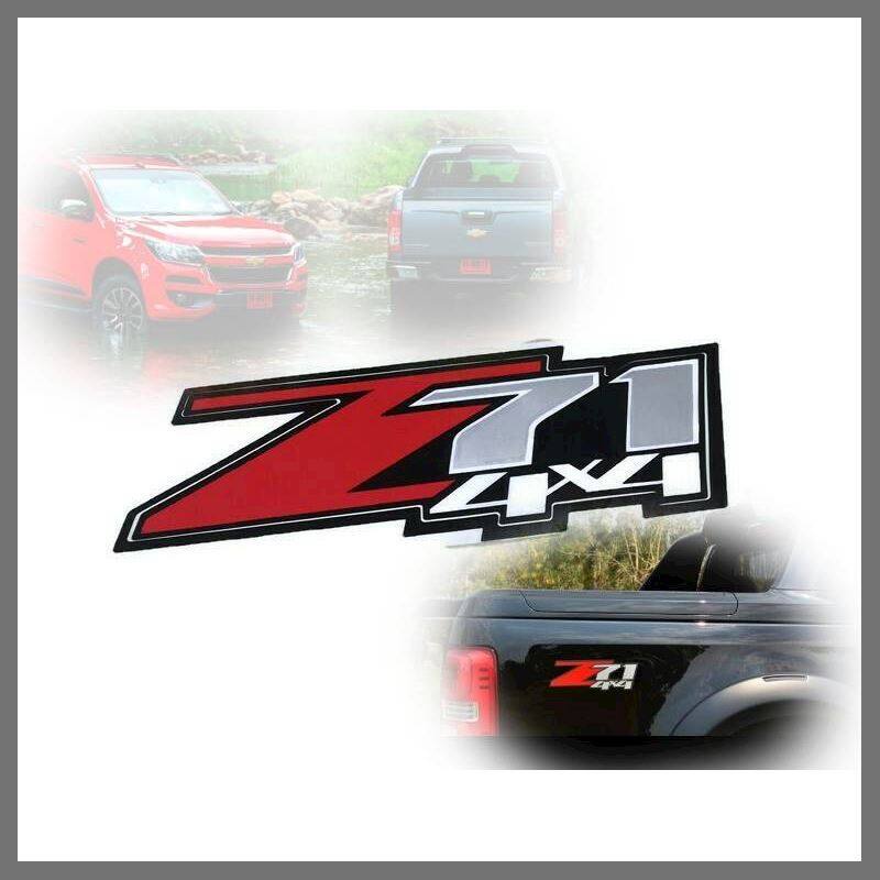 สติ๊กเกอร์แต่ง  สติ๊กเกอร์ Z71 จำนวน 2ชิ้น สติกเกอร์กระบะ COLORADO Z71 4X4 **