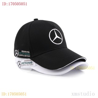 เหมาะสม❣หมวกเบสบอล หนังเทียม ลายโลโก้รถยนต์ benz benz AMG สําหรับผู้ชาย และผู้หญิง