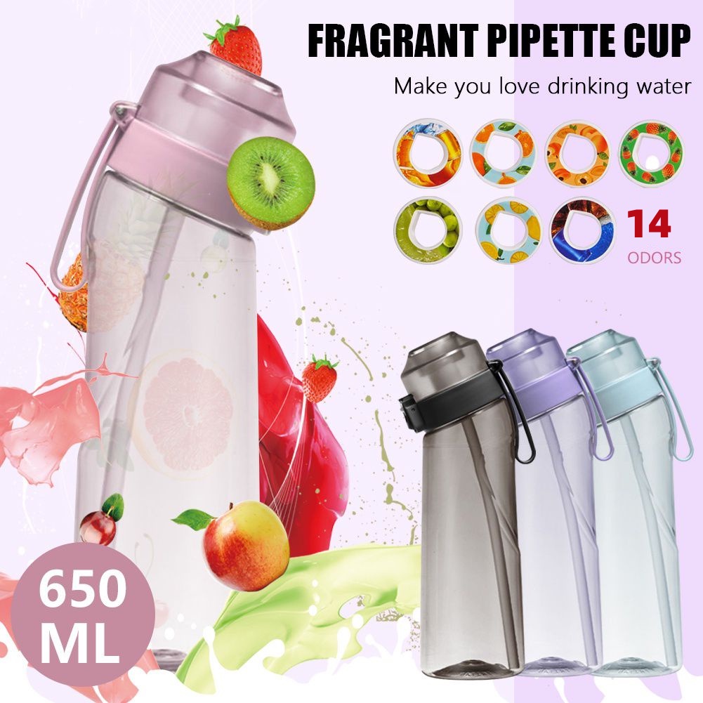 ❥❥650Ml/500Ml Air-Up Fruit Fragrance Water Bottle | Scent Water Cup | Fruit Flavour Sports Kettle 0 Sugar 0 Ka Cup For Outdoor Sports Fitnes