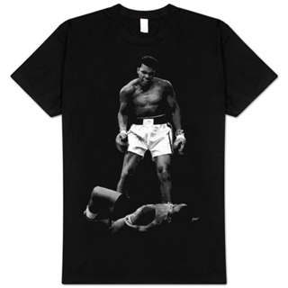 ใหม่ เสื้อยืดคอกลม แขนสั้น ผ้า Muhammad Ali Over Liston สไตล์เกาหลี ญี่ปุ่น ไซซ์ XS-6XL 708454