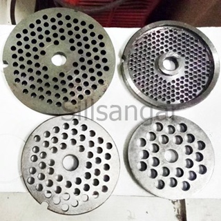 เครื่องใช้ไฟฟ้าในครัวขนาดเล็ก หน้าแว่นสำหรับเครื่องบด #12,22,32 Meat Grinder Plate Made from good quality of Steel