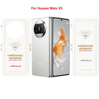 Hd ฟิล์มไฮโดรเจล สําหรับ Huawei Mate X3 ด้านหน้า ด้านหลัง เคลือบด้าน ป้องกันหน้าจอ สําหรับ Huawei Mate X2 แบบเต็ม HD ใส