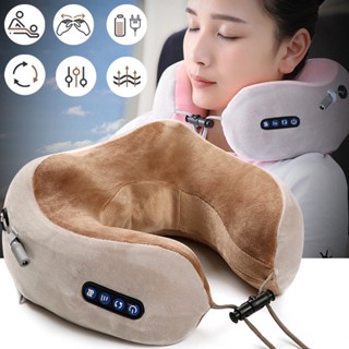 หมอนรองคอ เครื่องนวดรูปตัวยู นวดคอ Neck Massager ที่นวดคอไฟฟ้า เครื่องนวดคอ เครื่องนวดคอไฟฟ้า ไหล่ เพื่อสุขภา