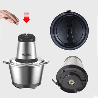 อุปกรณ์ทำอาหาร MXNEC M1687 เครื่องบด-สับ ไฟฟ้า โถสแตนเลส  MXNEC STAINLESS GRINDER