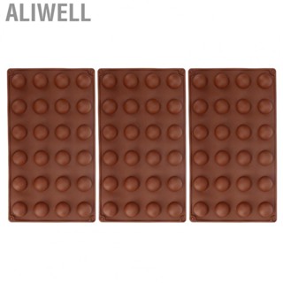 Aliwell 24 Hole Half Ball Sphere Silicone Mould Chocolate Fondant Ice Mold Supply
