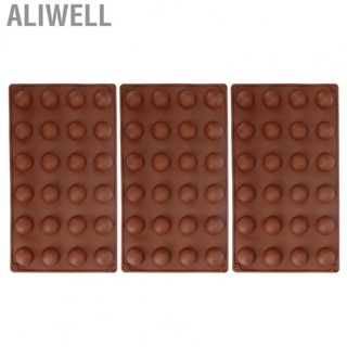 Aliwell 24 Hole Half Ball Sphere Silicone Mould Chocolate Fondant Ice Mold Supply