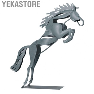 Yekastore Metal Horse Statue Iron Decorative Running Horse Statue