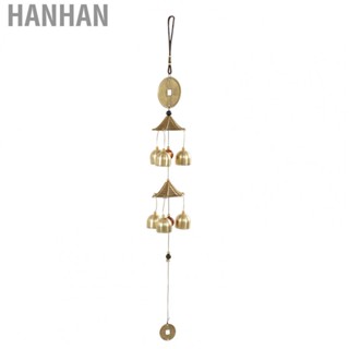 Hanhan Bronze Wind Chimes Retro Chinese Style  Happiness Lucky Feng Shui Wind Chimes for Home Outdoors Wind Chimes