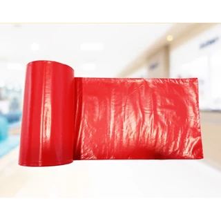 โปร (แพค 4 ม้วน) ถุงขยะม้วนติดเชื้อ ถุงขยะแดง 18x20" 30 ใบ/ม้วน พร้อมลวดสำหรับผูก