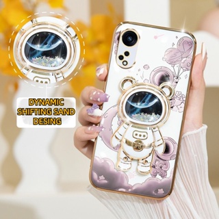 เคส OPPO Reno 8T 4G 5G Reno 8T 5G Reno 8T 4G Reno 8Z 5G Reno 7Z 5G Reno 7 4G Reno 8 4G เคสโทรศัพท์มือถือ TPU ลายนักบินอวกาศ พร้อมขาตั้ง สําหรับ YHY